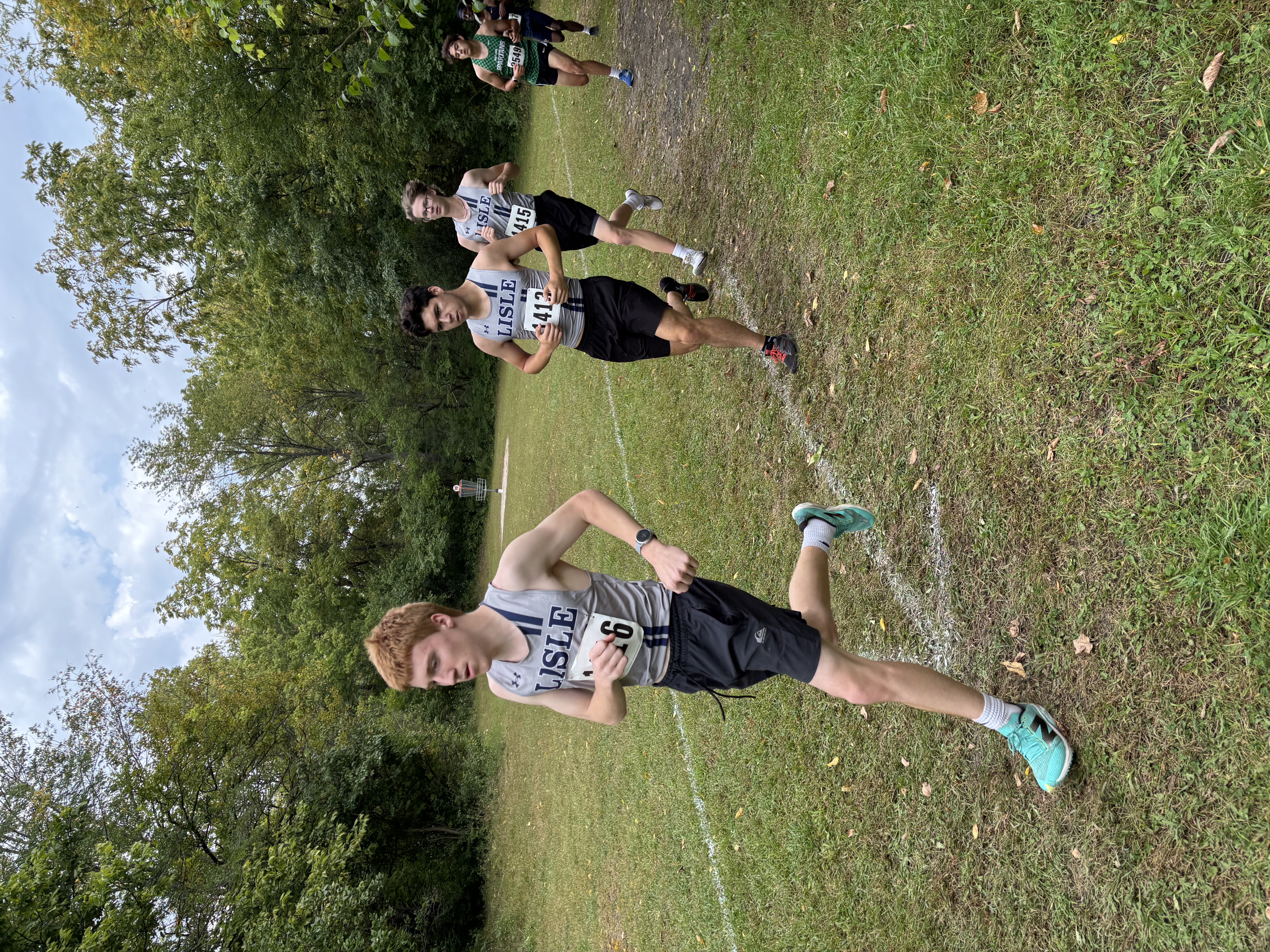 Liam, Lincoln, and Jimmy Run Together at the 2025 Steelmen Invite